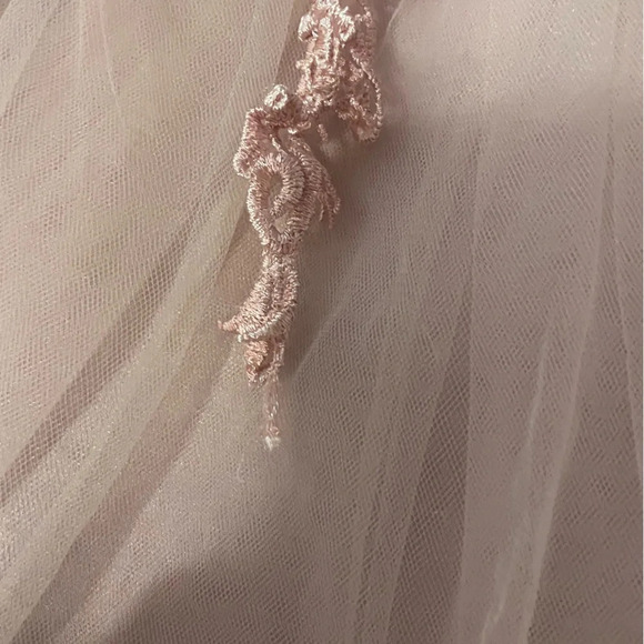 Trish Scully Bianca Gown in Rose, Size 4, Lace, Tulle , Formal, Floor Length - Picture 8 of 11